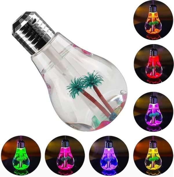 Usb Air Humidifier | Bulb Humidifier Lamp Shape | Decorative Lights