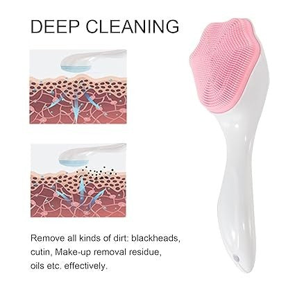 1 Pcs Silicone Face Scrubber Exfoliating Brush